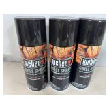 3 New Cans of Weber Grill Spray