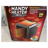 New Handy Heater Pure Warmth Ceramic Space Heater with LED Lights