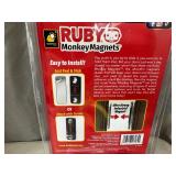 8 New Pairs of Ruby Monkey Magnets