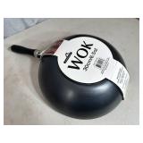 New 6.5 Quart Metal Wok Pan