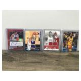 Lot of 4 Collectible Basketball Trading Cards - see description for more info