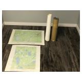 Lot of 20 Vintage Minnesota Maps - Only 2 are Pictured