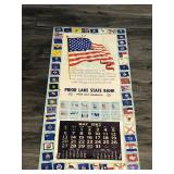 1962 Prior Lake State Bank Pledge of Allegiance Calendar - Prior Lake, Minnesota