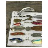 Lot of Collectible Fishing Spoon Lures and More - see description for more info