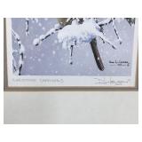 Framed Signed Print - “Christmas Cardinals” - Don Li-Leger