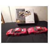 2001 Brookfield Collectors Bill Elliot #9 and #19 Dodge brushed metal stock car (1 of 2000)