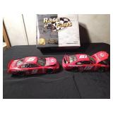 2001 Brookfield Collectors Bill Elliot #9 and #19 Dodge brushed metal stock car (1 of 2000)