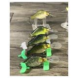 10 - Bagley Fishing Lures Shaped Like Crappies & Bass