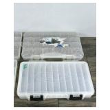 4 - Plastic Fishing Tackle Boxes