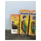 Lot of 5 Bagley Fishing Lures in Original Packages