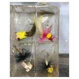 Plastic Tackle with Fly Fishing Poppers