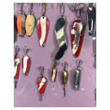 Lot of Collectible Fishing Spoon Lures - see description for more info