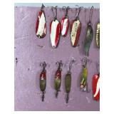 Lot of Collectible Fishing Spoon Lures - see description for more info