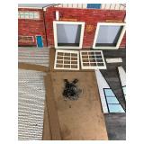 Vintage Fire Department Pressed Wood Toy House