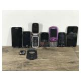 Lot of 7 Cell Phones & More