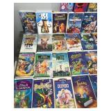 Lot of Kids VHS Movies - Most of them are Disney