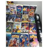 Lot of Kids VHS Movies - Most of them are Disney