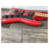 Red & Black Electric Guitar - Not sure the brand but I believe it says Jennifer on the head of guitar