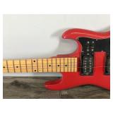 Red & Black Electric Guitar - Not sure the brand but I believe it says Jennifer on the head of guitar