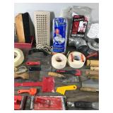 Tile Tools, Flexible Ducting, Paint Rollers, Razor Scrapers, 5 in 1 Paint Tool - Sheetrock Joint  - Paint Brushes - Wood Graining Tool Set and More