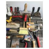 Tile Tools, Flexible Ducting, Paint Rollers, Razor Scrapers, 5 in 1 Paint Tool - Sheetrock Joint  - Paint Brushes - Wood Graining Tool Set and More