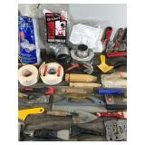 Tile Tools, Flexible Ducting, Paint Rollers, Razor Scrapers, 5 in 1 Paint Tool - Sheetrock Joint  - Paint Brushes - Wood Graining Tool Set and More