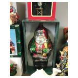 Lot of Christmas Items - Ornaments - Candles - Candle Holders - Lenox Coffee Thermos - Precious Moments Lighted House - Christmas Tags - Figurines and More