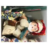 Lot of Christmas Items - Ornaments - Candles - Candle Holders - Lenox Coffee Thermos - Precious Moments Lighted House - Christmas Tags - Figurines and More