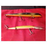 Musky Mania Tackle lure and a Rebel jointed body spoonbill minnow fishing lure