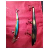 Musky Mania Tackle lure and a Rebel jointed body spoonbill minnow fishing lure
