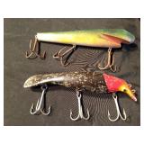 2 Vintage Musky lures