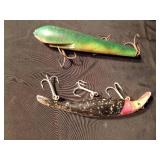 2 Vintage Musky lures
