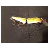 3 Vintage wood/metal Musky fishing lures (1 has jointed body)