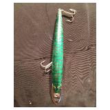 3 Vintage wood/metal Musky fishing lures (1 has jointed body)