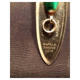 3 Vintage wood/metal Musky fishing lures (1 has jointed body)