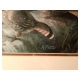 Signed/numbered Turkey print by M. Pettis 302 of 980