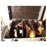 Extra Large tackle box full of Musky spinners and Musky lures- see all pics