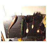 Extra Large tackle box full of Musky spinners and Musky lures- see all pics