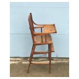 Vintage Solid Wood High Chair