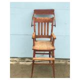 Vintage Solid Wood High Chair