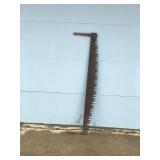 Large Vintage 2 Man Cross Cut Saw