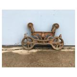 Vintage Cast Iron Hay Trolley