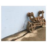 Vintage Cast Iron Hay Trolley
