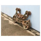 Vintage Cast Iron Hay Trolley