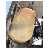 Vintage Wooden Plane Propeller with Small Engine
