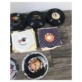 Lot of 45 Vinyl Music Records