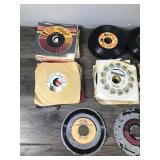 Lot of 45 Vinyl Music Records