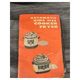 Vintage Roto Broil Automatic Cooker Fryer Chrome Model No. 100 with Box and Manual