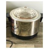 Vintage Roto Broil Automatic Cooker Fryer Chrome Model No. 100 with Box and Manual