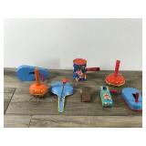 Lot of Vintage Collectible Tin Toy Noise Makers